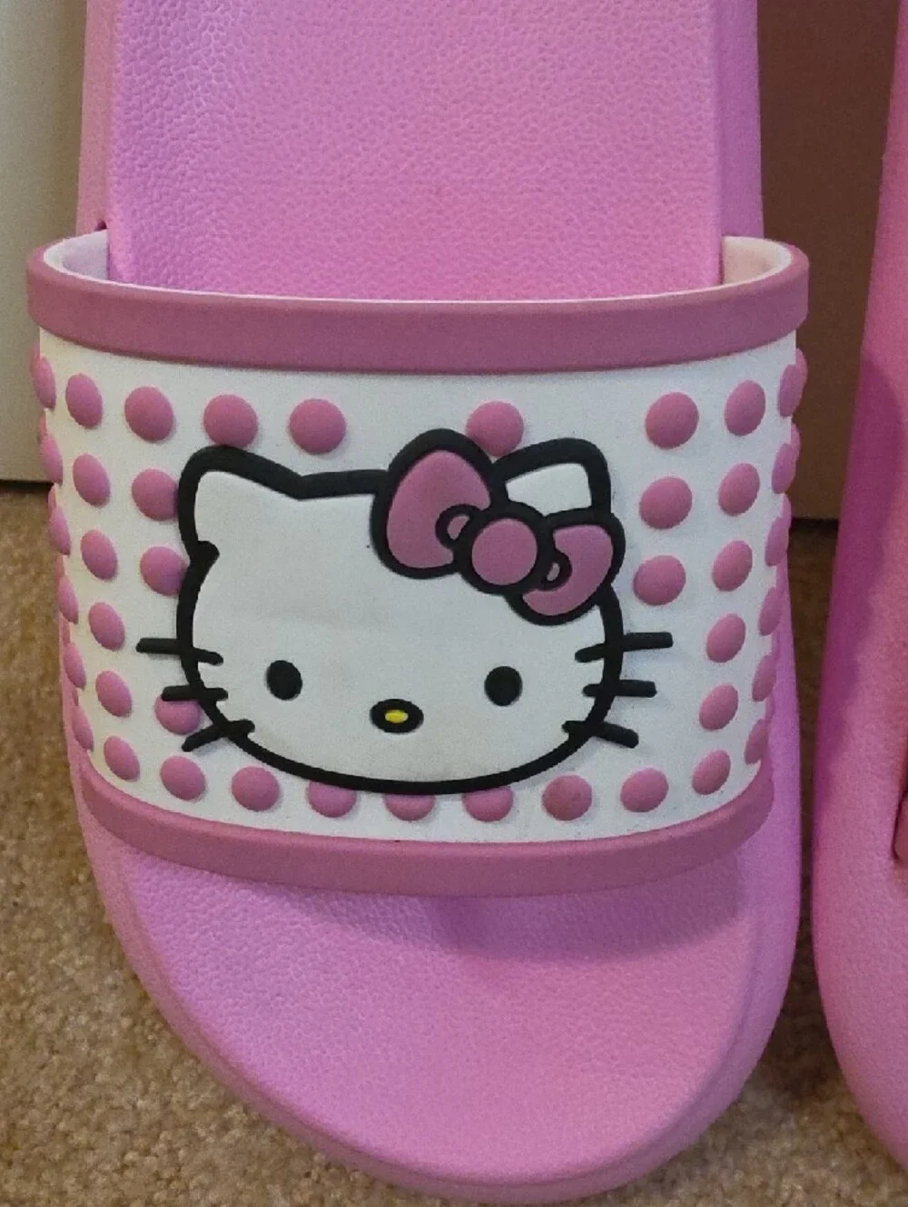 Hello Kitty Pink Slide Sandals with Graphic Strap - Picture 4 of 11